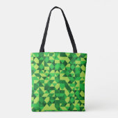 Tote Bag Motif géométrique vert Saint Patrick's Day (Dos)