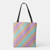 Tote Bag Motif géométrique ZigZag (Dos)