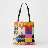 Tote Bag Motif Gras géométrique (Devant)