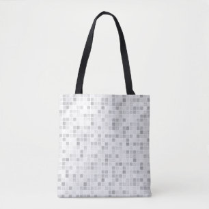 Tote Bag Motif gris de tuiles