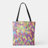 Tote Bag Motif Grunge Harlequin (Dos)