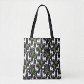 Tote Bag Motif heureux de lama (Devant)