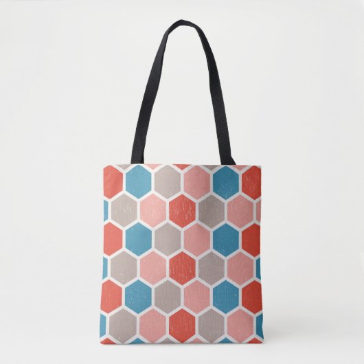 Tote Bag Motif Hexagon (Devant)