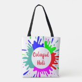 Tote Bag Motif Holi coloré (Dos)