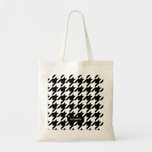 Tote Bag Motif Houndstooth (Devant)