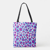 Tote Bag Motif imprimé léopard néon (Dos)