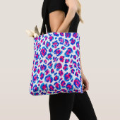 Tote Bag Motif imprimé léopard néon (De près)