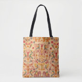 Tote Bag Motif indien en tissu, tissu, inde, orné (Devant)