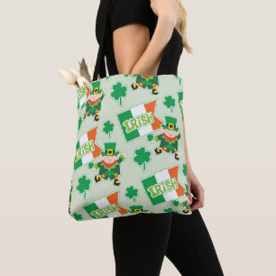 Tote Bag Motif irlandais mignon de lutin