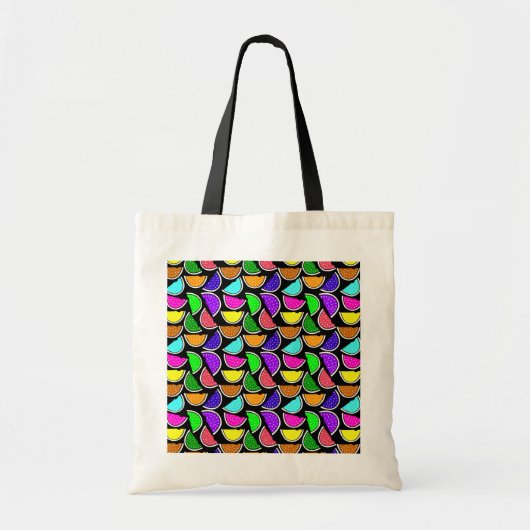 Tote Bag Motif joli pastèque coloré (Devant)