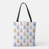 Tote Bag Motif lapin lapin de Pâques | Vacances (Dos)