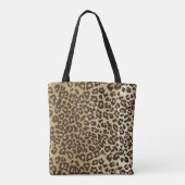 Tote Bag Motif Leopard classique avec nom personnalisé (Dos)