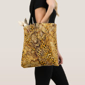 Tote Bag Motif léopard et serpent (De près)