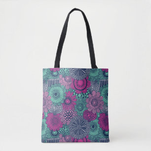 Tote Bag Motif lumineux élégant des fleurs magnifiques