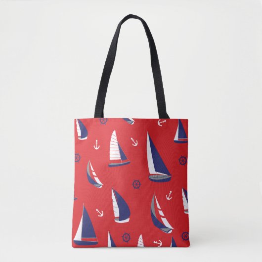 Tote Bag Motif maigre de voilier (Devant)