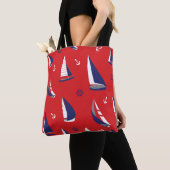 Tote Bag Motif maigre de voilier (De près)