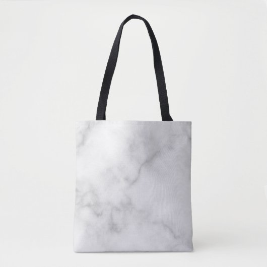 Tote Bag Motif Marbre blanc élégant (Devant)
