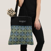 Tote Bag Motif marocain coloré Monogrammé (De près)