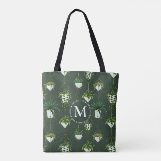 Tote Bag Motif ménager à accrochage géométrique (Dos)
