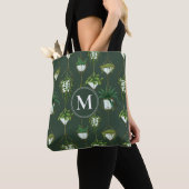 Tote Bag Motif ménager à accrochage géométrique (De près)