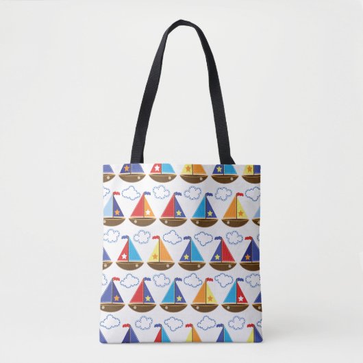 Tote Bag Motif mignon 2 de voilier (Devant)