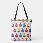 Tote Bag Motif mignon 2 de voilier (Dos)