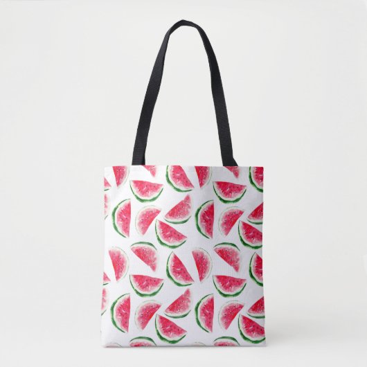 Tote Bag Motif mignon d'ananas et de pastèque (Devant)