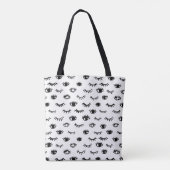 Tote Bag Motif mignon de cil de griffonnage (Dos)