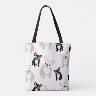 Tote Bag Motif mignon de Français de bouledogue français