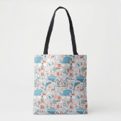 Tote Bag Motif mignon de griffonnage de la Mer du Nord (Devant)