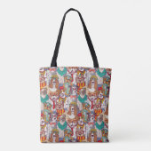 Tote Bag Motif mignon de mode de chiot (Dos)