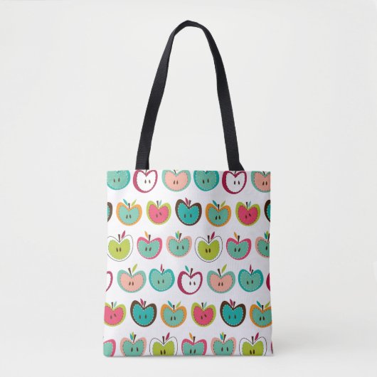 Tote Bag Motif mignon de pomme (Devant)