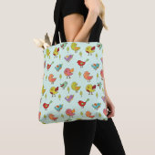 Tote Bag Motif mignon d'oiseaux Whimsical à main (De près)