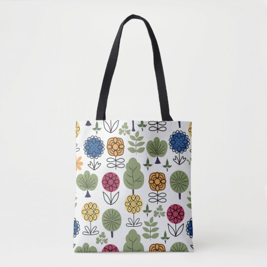 Tote Bag Motif mignon, nature en été, abstrait  (Devant)