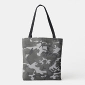 Tote Bag Motif militaire de Camo de camouflage gris (Dos)