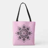 Tote Bag Motif moderne Damask Floral (Dos)