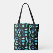 Tote Bag Motif moderne du milieu du siècle (Dos)