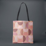 Tote Bag Motif moderne du milieu du siècle Peach Fuzz<br><div class="desc">Motif moderne du milieu du siècle - formes géométriques abstraites - motif minimaliste dans le fuzz de pêche - tons de terre neutres.</div>