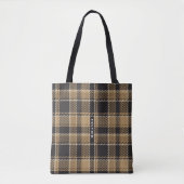 Tote Bag motif monogramme Brown et beige (Devant)