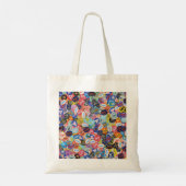 Tote Bag Motif Montage Sticker Fruit (Dos)