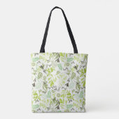 Tote Bag motif montrant de petits oiseaux de bébé (Dos)
