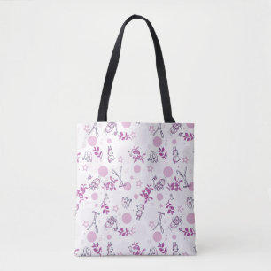 Tote Bag motif montrant les animaux vintages de bébé