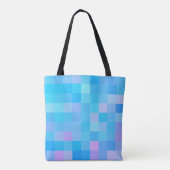 Tote Bag Motif mosaïque Abstrait multicolore (Dos)