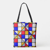 Tote Bag Motif multicolore (Dos)