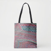 Tote Bag Motif multicolore Crochet (Devant)