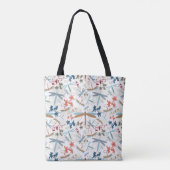 Tote Bag Motif multicolore de libellules (Dos)
