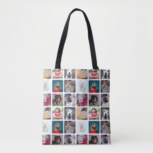 Tote Bag Motif multiphoto moderne (Devant)