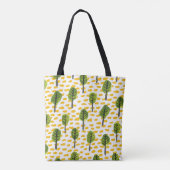 Tote Bag Motif Naïve Green Black Tree (Dos)