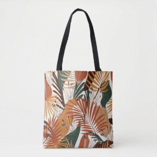 Tote Bag Motif naturel sans faille, plantes abstraits et fl