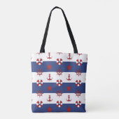 Tote Bag Motif nautique de bannière étoilée (Dos)